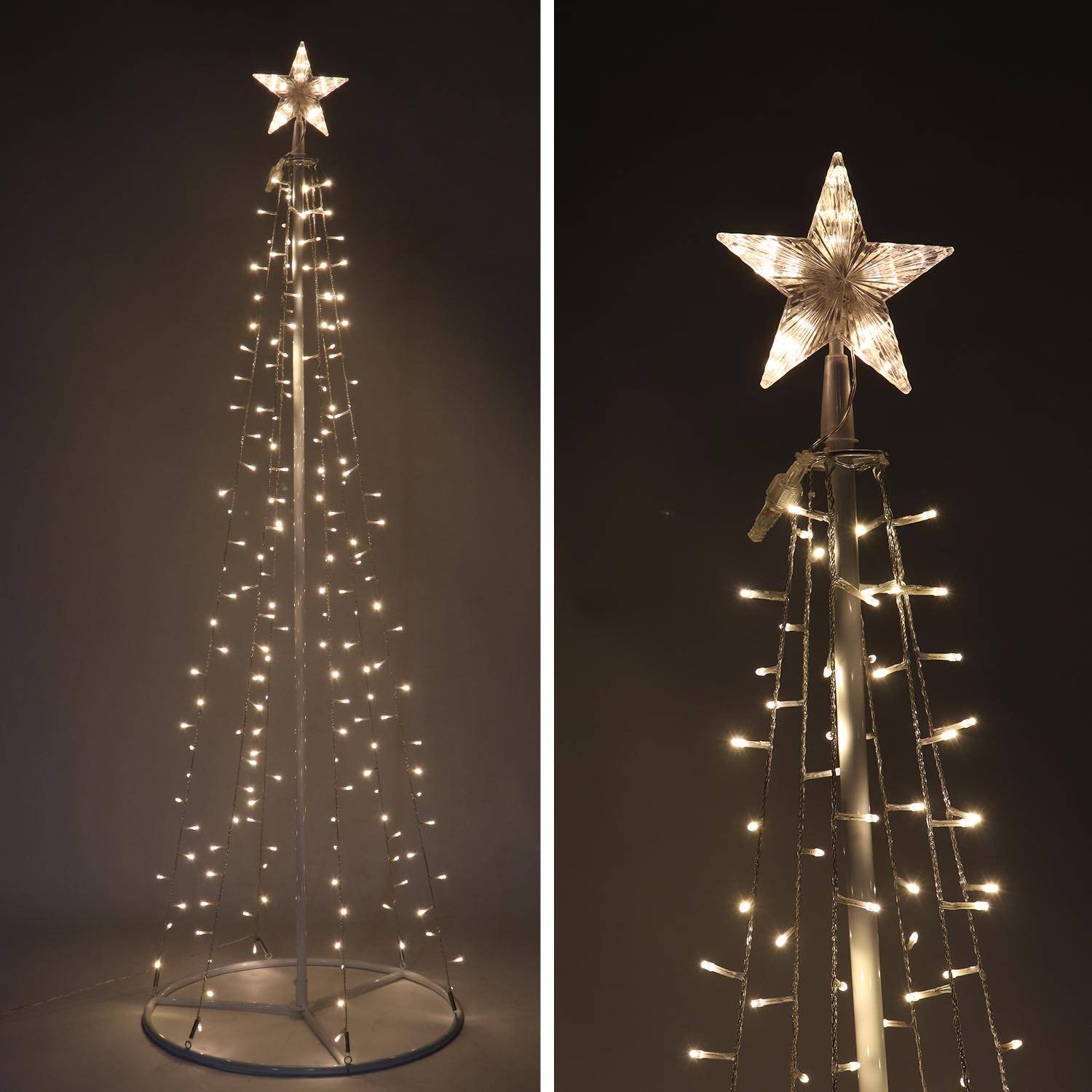 LED Kegel Lichterbaum, 180cm, 200 LEDs - Weihnachtsdekoration Photo1