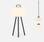 Buitenlamp LED 3 in 1 – TRIPADA L– Plastic buitenlamp, Ø22cm, met 1m statief en koord | sweeek