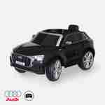 AUDI Q8 Zwart elektrische auto 12V, 1 plaats, 4x4 voor kinderen met autoradio en afstandsbediening Photo1