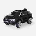 AUDI Q8 Zwart elektrische auto 12V, 1 plaats, 4x4 voor kinderen met autoradio en afstandsbediening Photo2