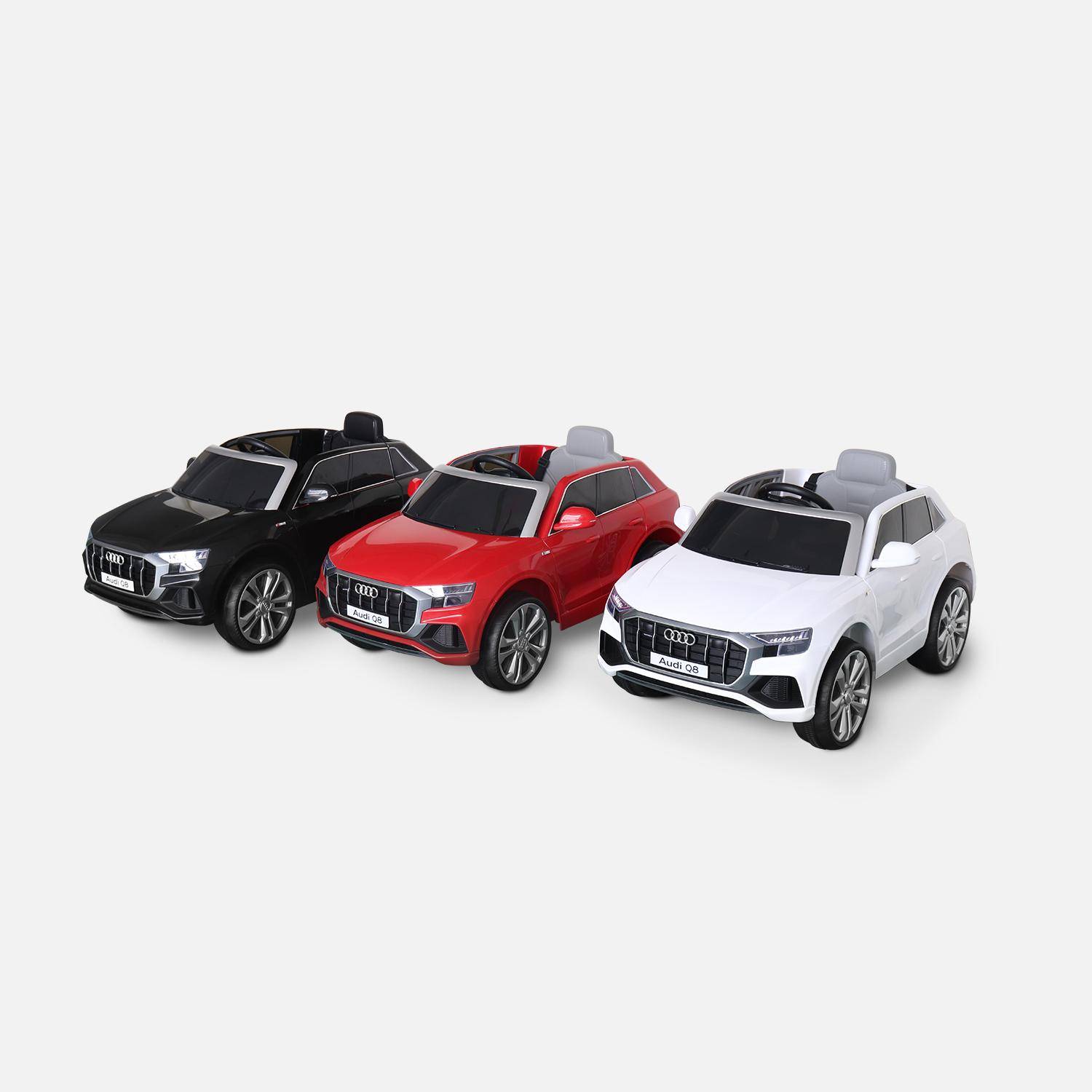 AUDI Q8 Zwart elektrische auto 12V, 1 plaats, 4x4 voor kinderen met autoradio en afstandsbediening,sweeek,Photo8