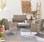 Tuinset Moltès - 4 plaatsen - wicker - 2 fauteuils, 1 sofa en 1 salontafel - tinten grijs/grijs | sweeek