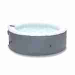  4-person round inflatable hot tub MSpa - Ø180cm round 4-person spa, PVC, pump, heater, filter, remote control - Kili 4 - Grey Photo1
