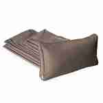 Conjunto de capas de almofada castanhas para mobiliário de jardim Milano - conjunto completo Photo1