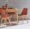 Eetkamerstoel Nils - kuipstoel - set van 4 - Terracotta | sweeek