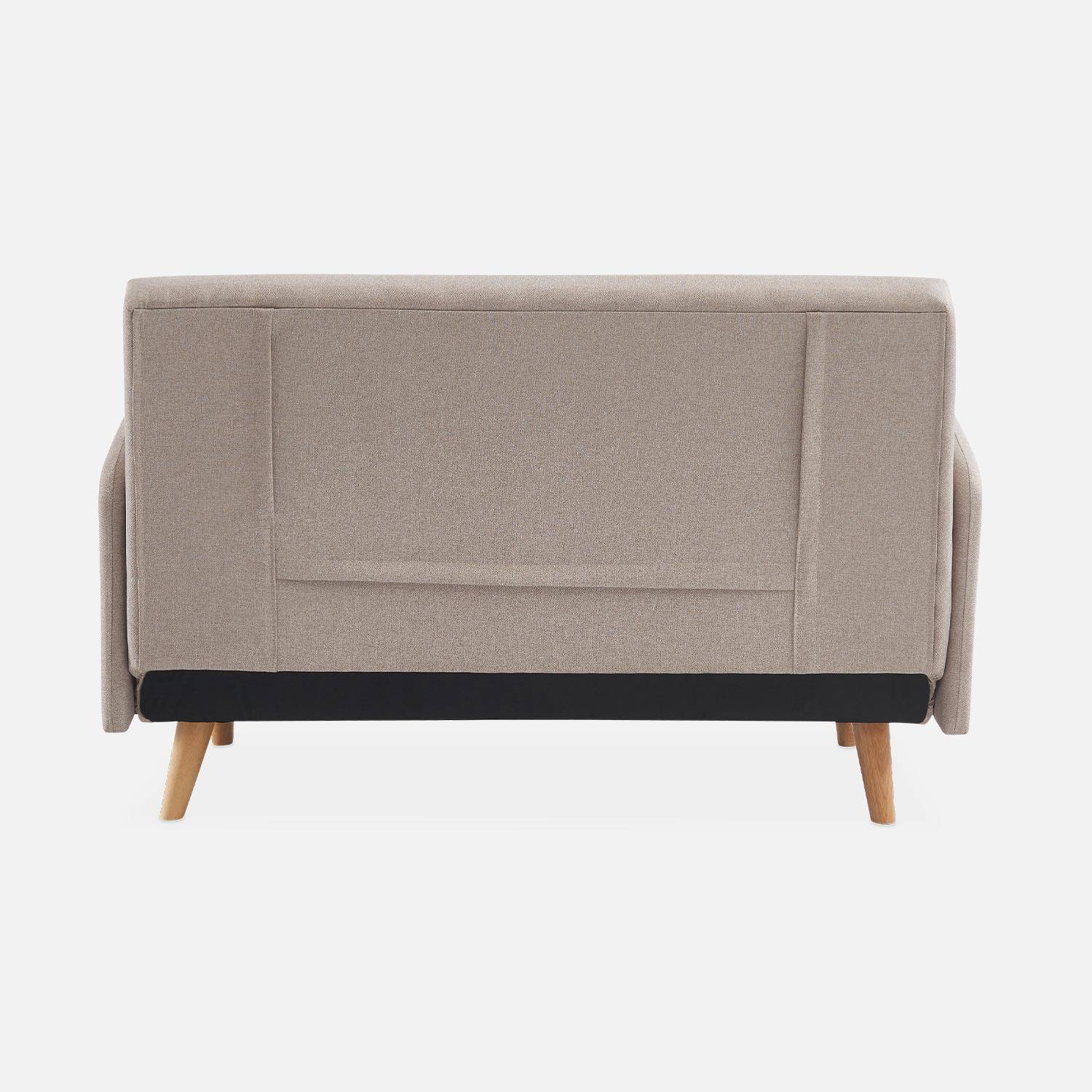 2-Sitzer-Sofa - Panam - Schlaffunktion - Holzfüße, Bank, verstellbare Rückenlehne Photo8
