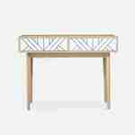 Wood-effect console table, 100x55x75cm, Mika, White Photo4