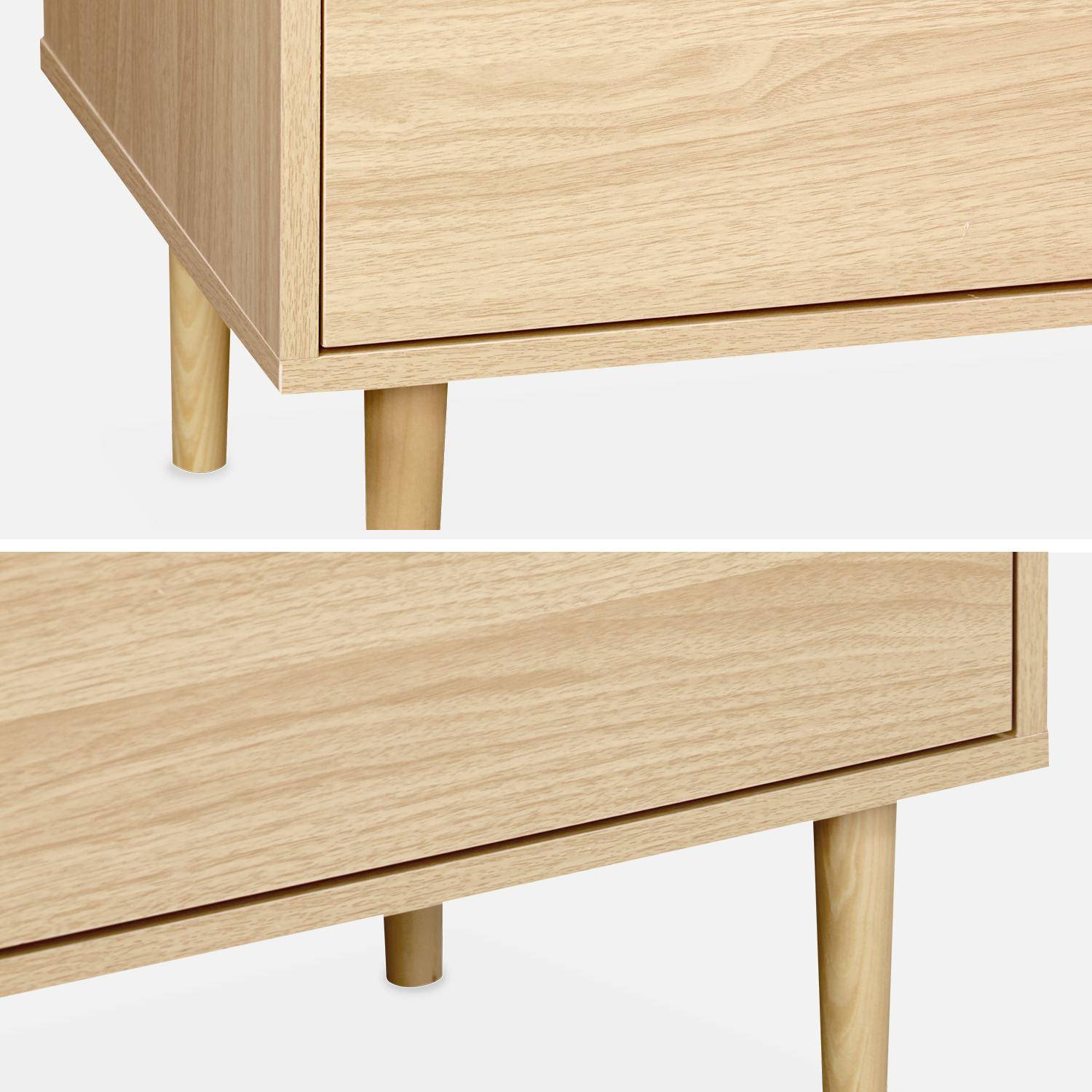 TV-meubel Mika, 3 planken, 2 deuren, houtlook, 160x40x56cm Photo5