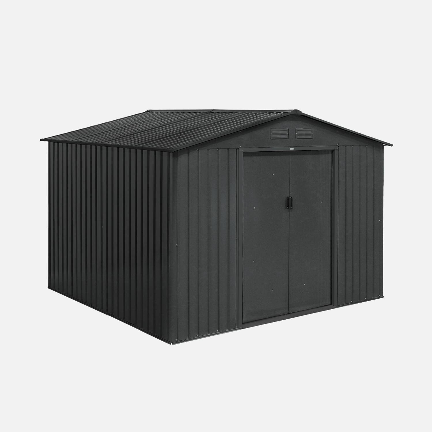 Abri de jardin métal, anthracite 7,06m²