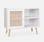 Sideboard Weiß mit Rattangeflecht 80 x 39 x 65,8 cm | sweeek