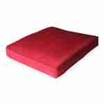 Set Kissenbezüge in Rot für das Set Sessel + Fußhocker - Komplettset Photo3