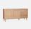 Skandinavisches Sideboard, Holzeffekt mit Rattangeflecht, 2 Türen, 150 cm | sweeek