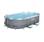 sweeek Compleet BESTWAY zwembad SPINELLE – Ovaal frame zwembad - 4x2,5m - inclusief accessoires en afdekzeil - Grijs | sweeek