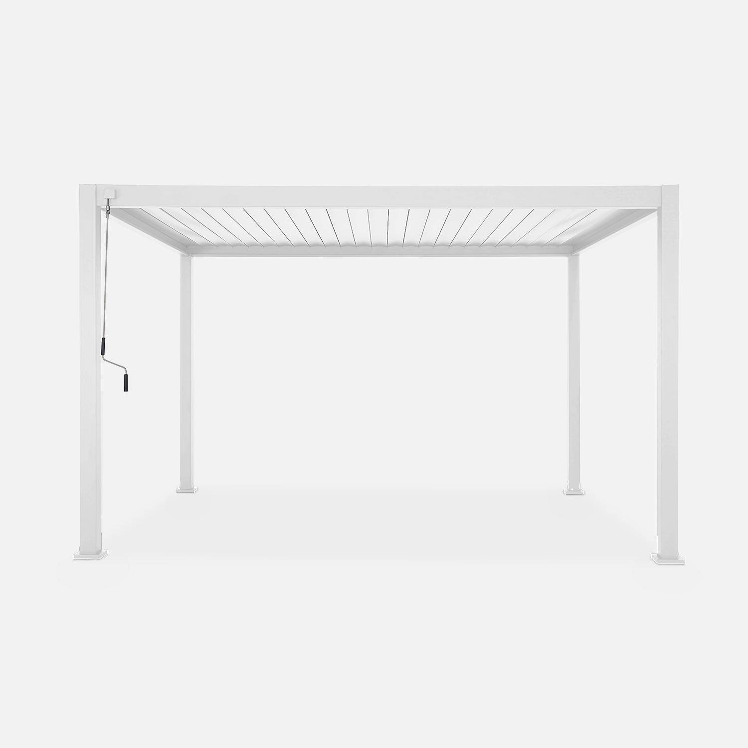 Bioklimatische Pergola mit Lamellendach weiß Triomphe 3x4m,sweeek,Photo5
