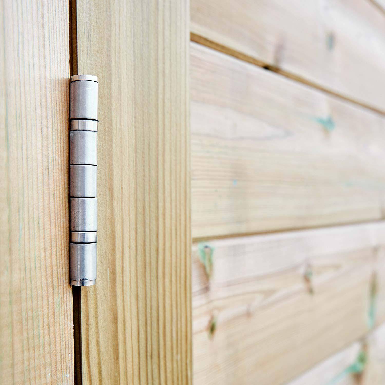 Abri de jardin contemporain 4,2 x 3,3m traité autoclave classe 3, Risoul en bois de 16,27m², structure en bois sylvestre 27mm, sapin du nord Photo10