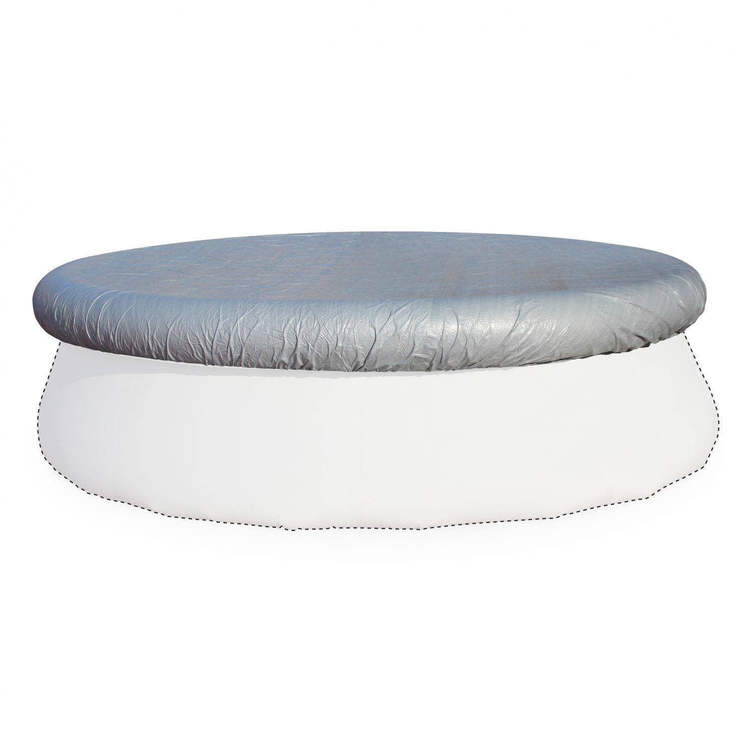 Grey Ø330cm protective cover for Ø300cm round above ground pool, cover for Agate swimming pool Photo1