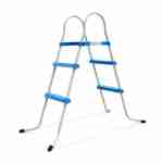 Symetrisch ladder voor zwembad met twee tredes Photo1