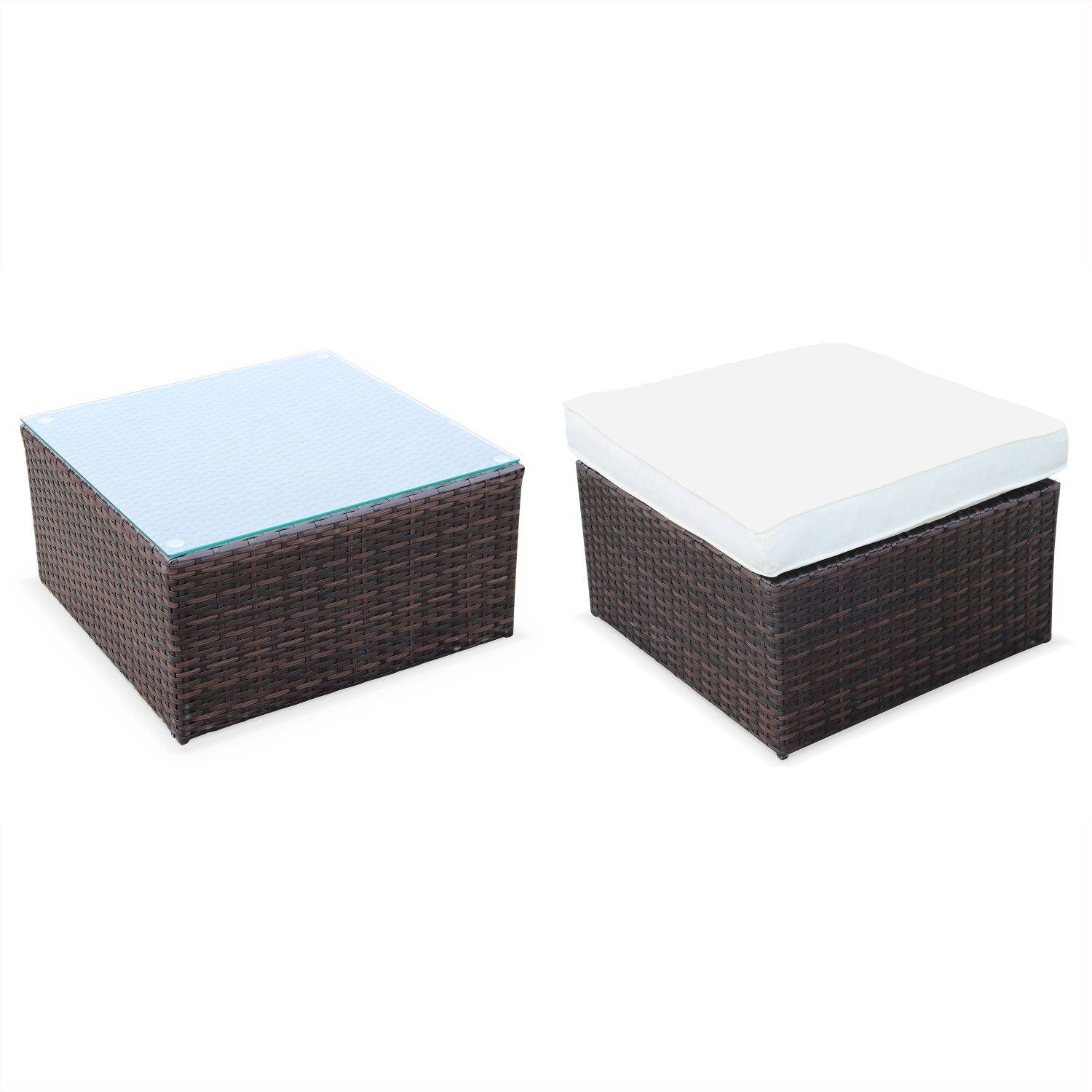 Benito: tuinmeubelen, wicker en aluminium, 5 plaatsen Photo10