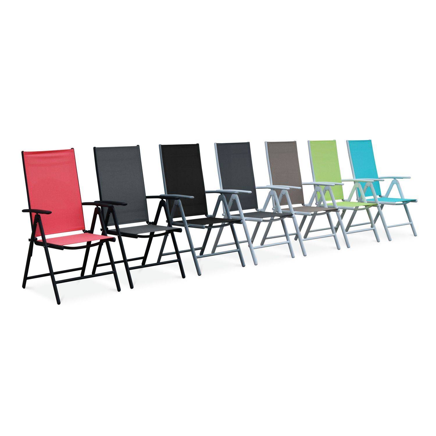 Set van 2 Naevia tuinstoelen van aluminium en textileen Photo8