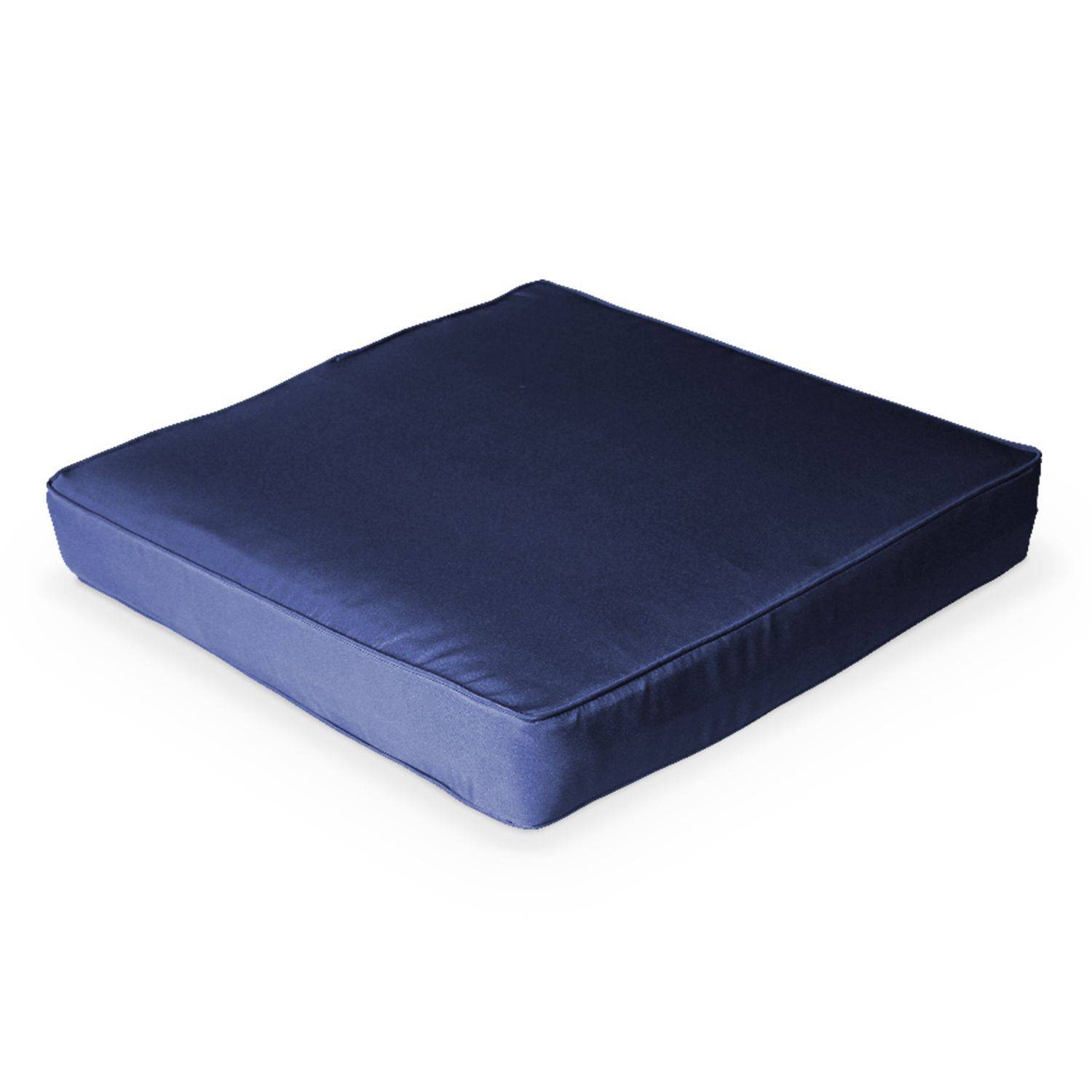 Set Kissenbezüge in Blau für das Set Sessel + Fußhocker - Komplettset Photo3