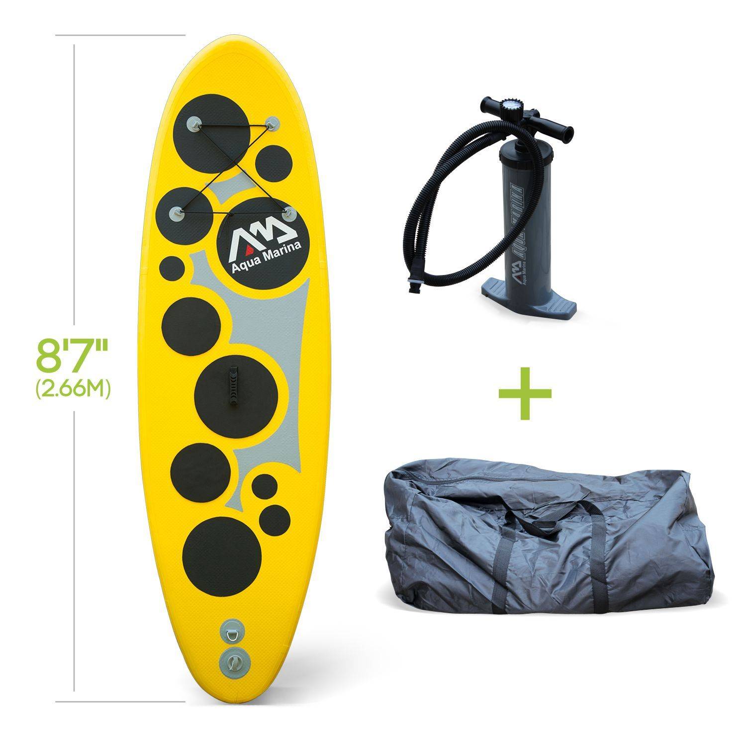 Stand Up Paddle Inflatable - Vibrant 8'7" - Pacote de stand up paddle (SUP) insuflável com bomba de alta pressão e saco de armazenamento incluídos Photo1