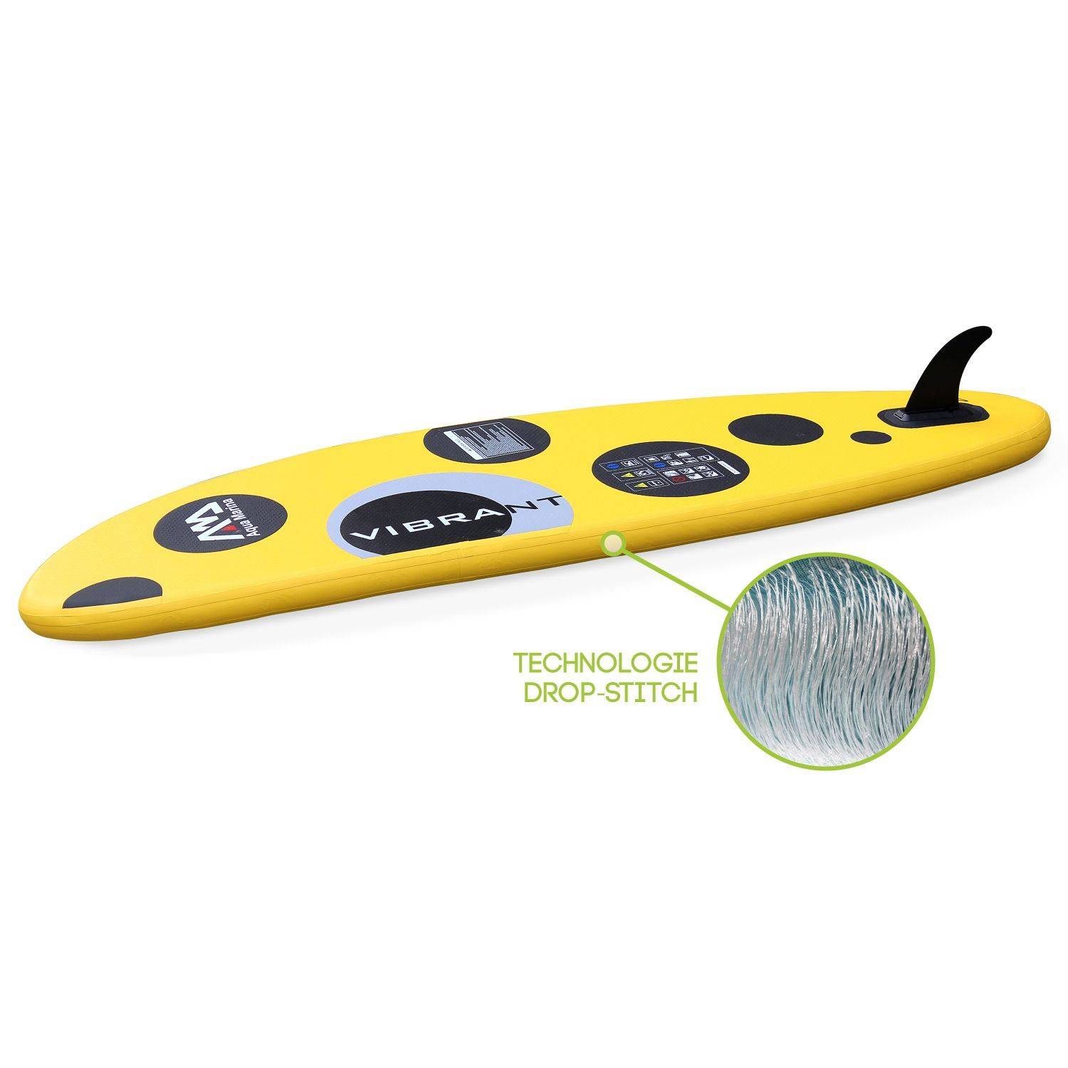 Stand Up Paddle Inflatable - Vibrant 8'7" - Pacote de stand up paddle (SUP) insuflável com bomba de alta pressão e saco de armazenamento incluídos Photo3