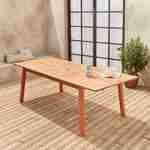 Table de jardin en bois 180-240cm - Almeria - Grande table rectangulaire avec rallonge eucalyptus FSC, Intérieur / Extérieur  Photo3