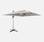 Parasol déporté haut de gamme 3x4m - PYLA Beige - Toile Sunbrella ®, structure aluminium, rotatif