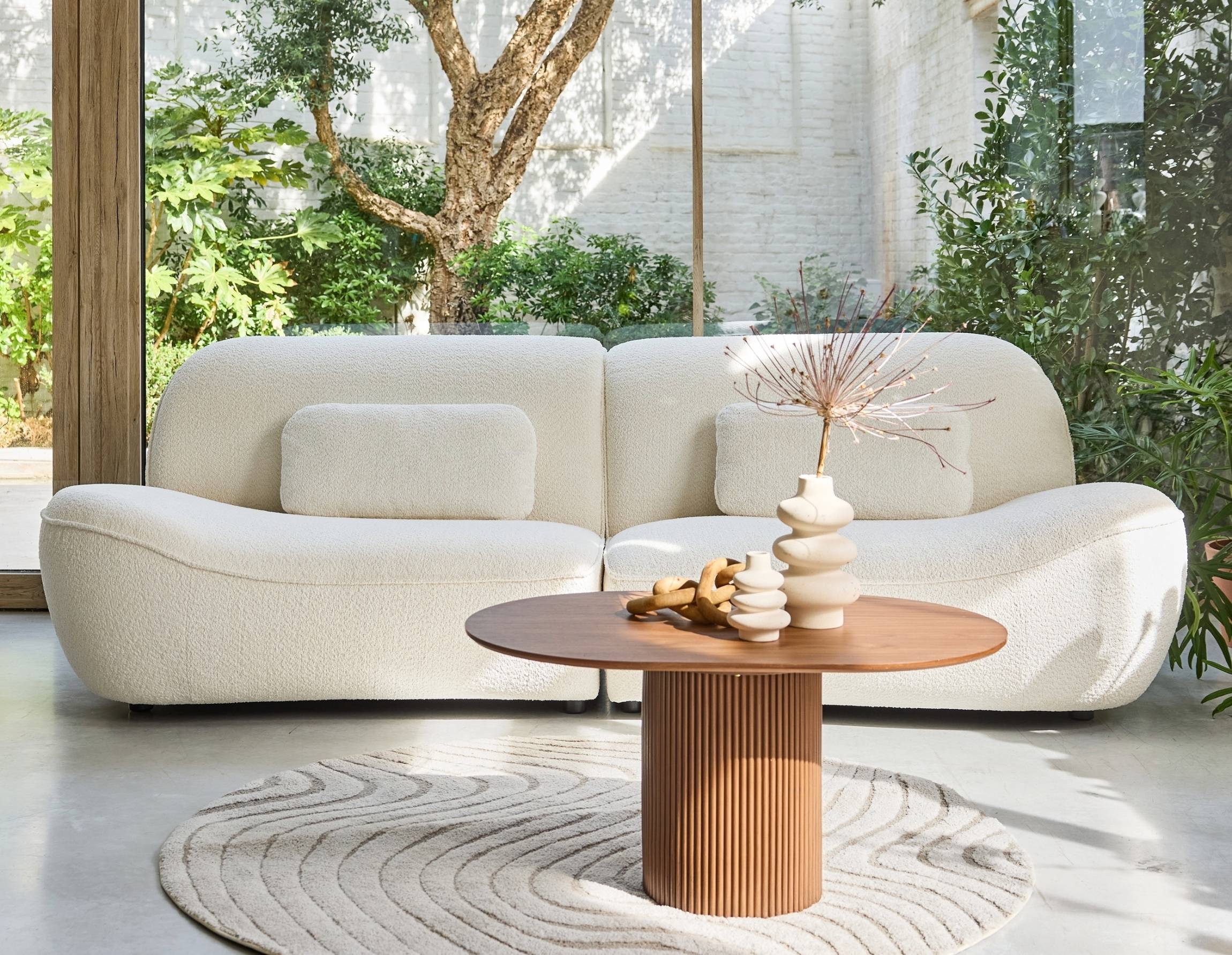 Découvrez nos canapés et fauteuils bouclette