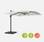 Square cantilever parasol 3x3m, Off-white | sweeek