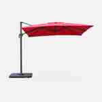 Square cantilever parasol 3x3m - Falgos - Red Photo4