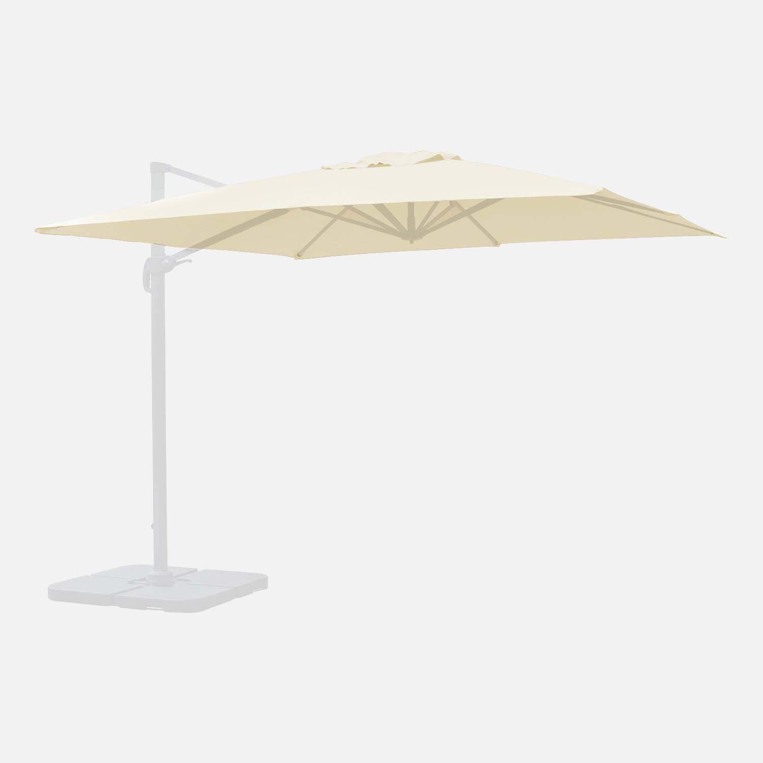 Off-white 3x3m canopy for the Falgos parasol, replacement canopy | sweeek