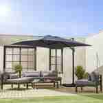 Grey 3x3m canopy for the Falgos parasol Photo1