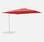 Toile de parasol rouge pour parasol 3x3m Falgos, toile de rechange, toile de remplacement | sweeek