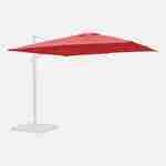 Toile de parasol rouge pour parasol 3x3m Falgos - toile de rechange, toile de remplacement Photo3
