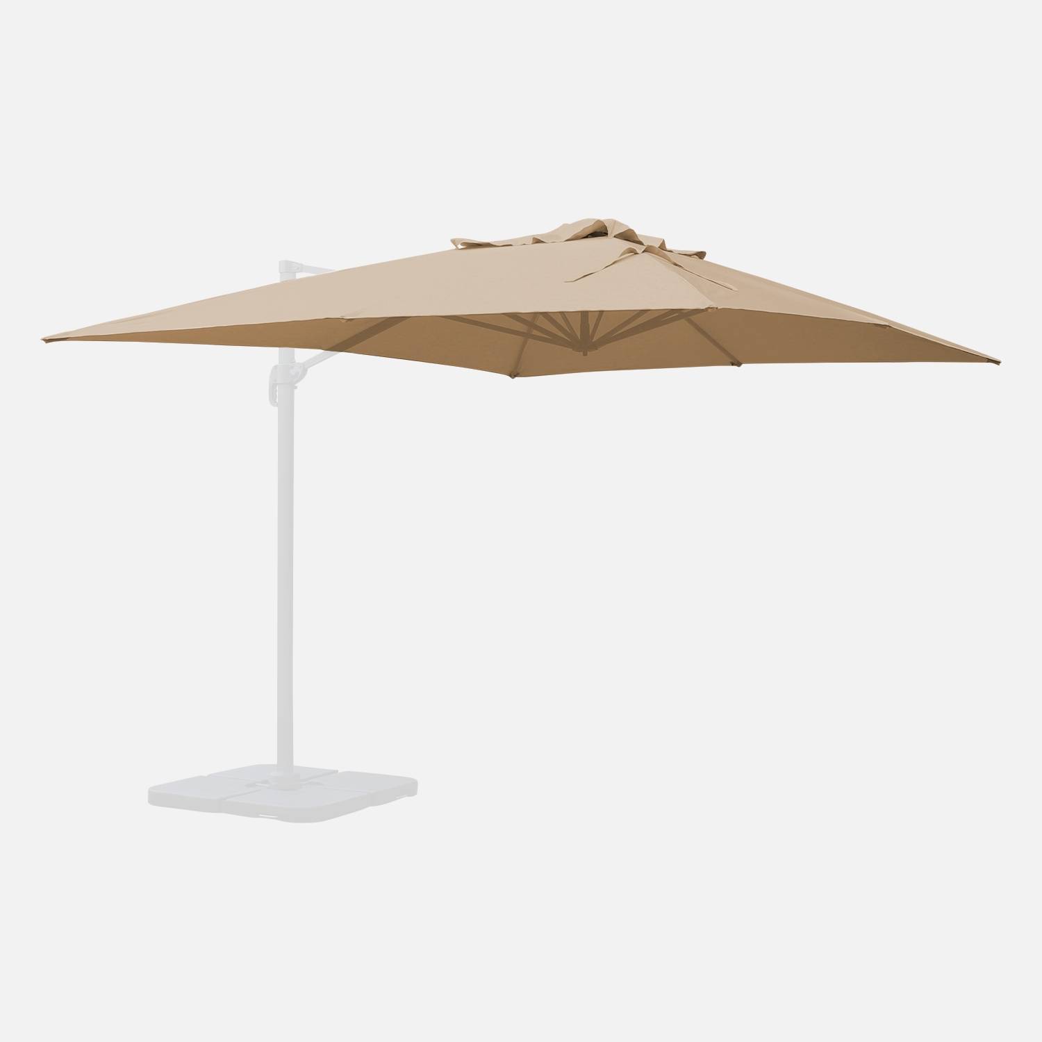 Beige 3x4m canopy for the St Jean de Luz parasol - replacement canopy | sweeek