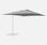 Toile de parasol grise pour parasol 3x4m St Jean de Luz, toile de rechange, toile de remplacement | sweeek