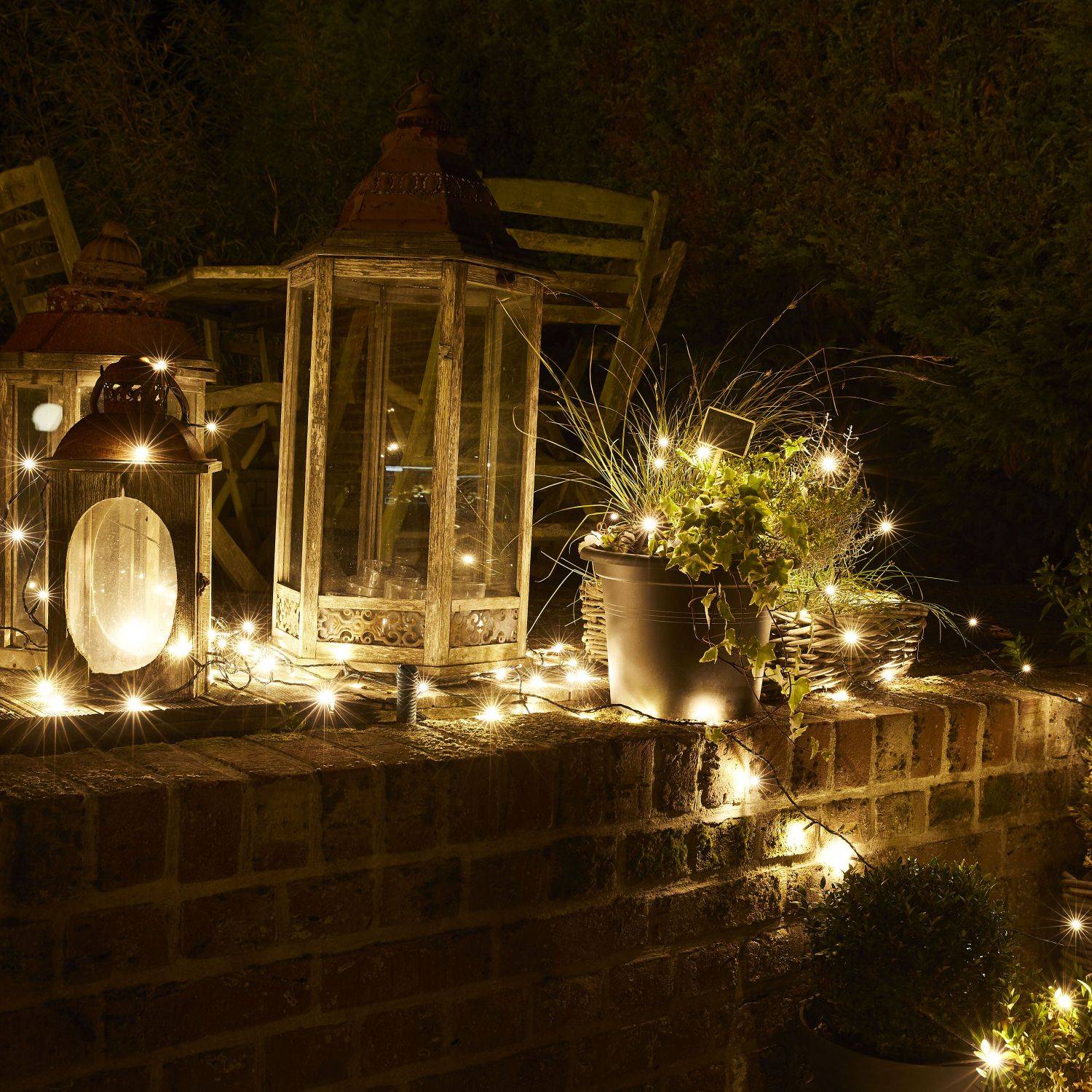 Guirlande De Noël Lumineuse 5m - 100 LEDs Blanc Chaud - Pour Intérieur/Extérieur, Décoration Sapin, Mur