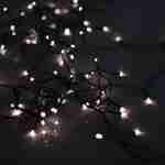 Guirlande lumineuse extérieure de Noël 18m de long, 180 LED blanc chaud, 8 modes Photo2