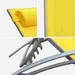 Espreguiçadeira em aluminio , cor amarela - LOUISA Photo3