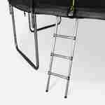 Cama elástica, trampolim de 490 cm, suporta até 100 kg (estrutura reforçada). Inclui: escada + cobertura de proteção + bolsa para sapatos + kit de fixação  - Jupiter XXL Photo6