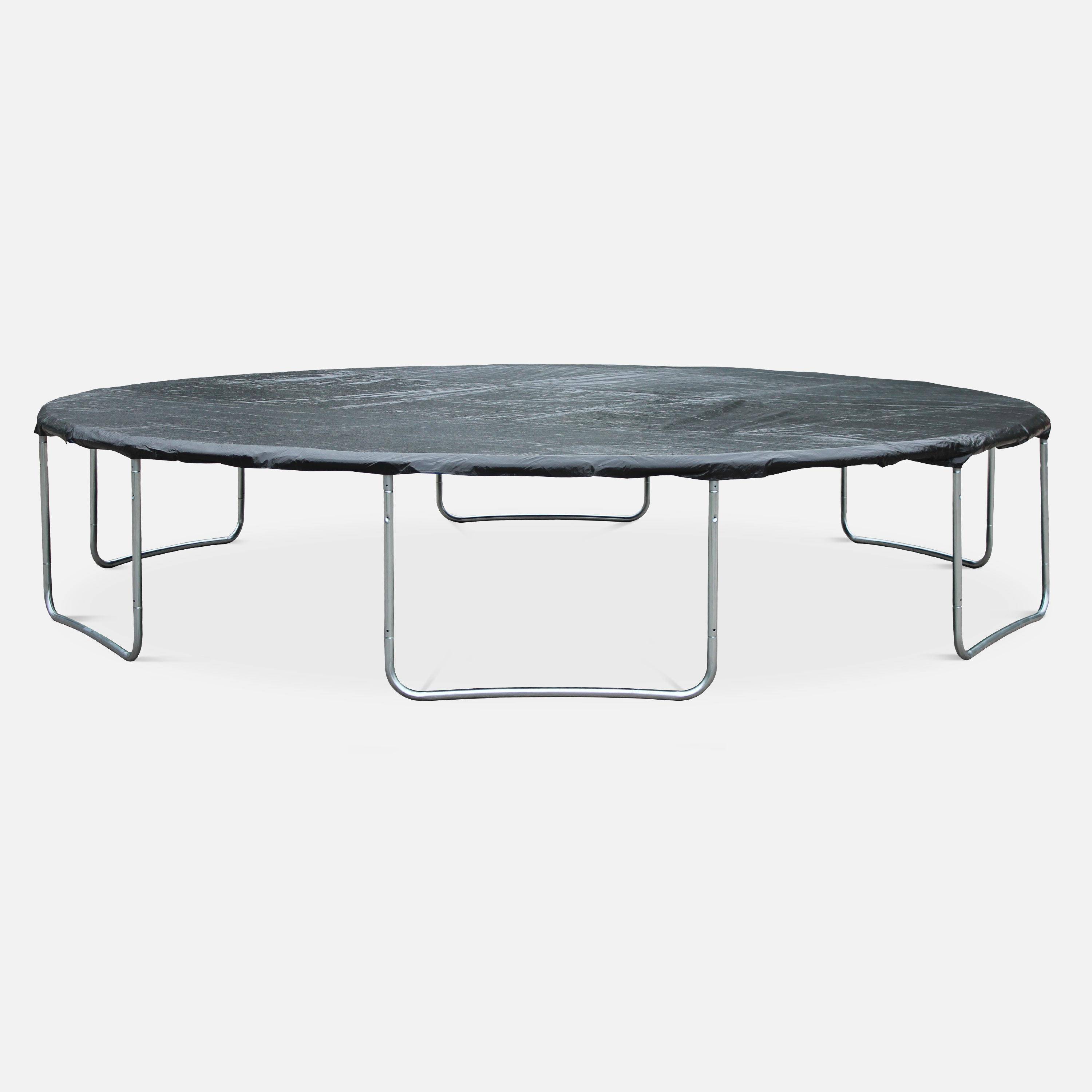 Trampolino 490cm con confezione di accessori Grigio - 484x484x90 cm,sweeek,Photo4