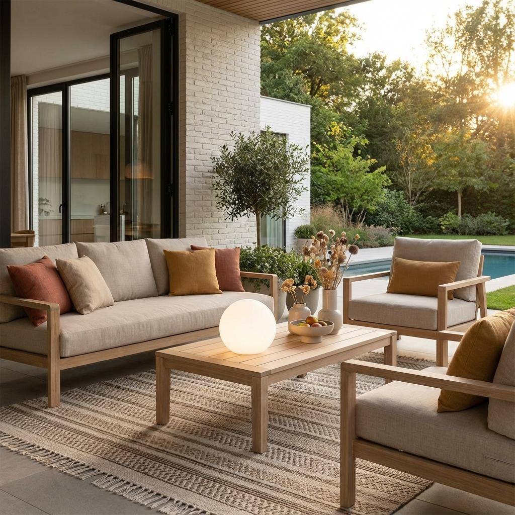 Palla luminosa a LED senza fili, per interni/esterni, 16 colori, Sfera LED, 30x30x28 cm Photo1