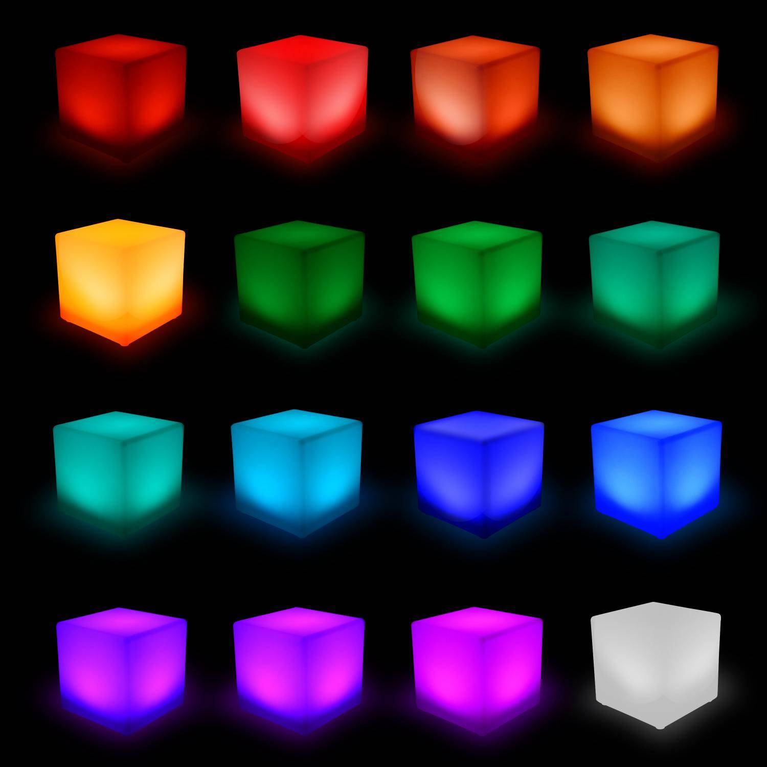 Cube LED multicolore 40cm Photo6