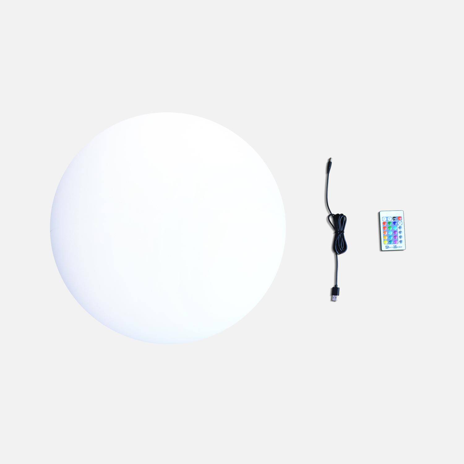 Boule LED 40cm - Esfera decorativa iluminada, 16 cores, Ø 40cm,sweeek,Photo3