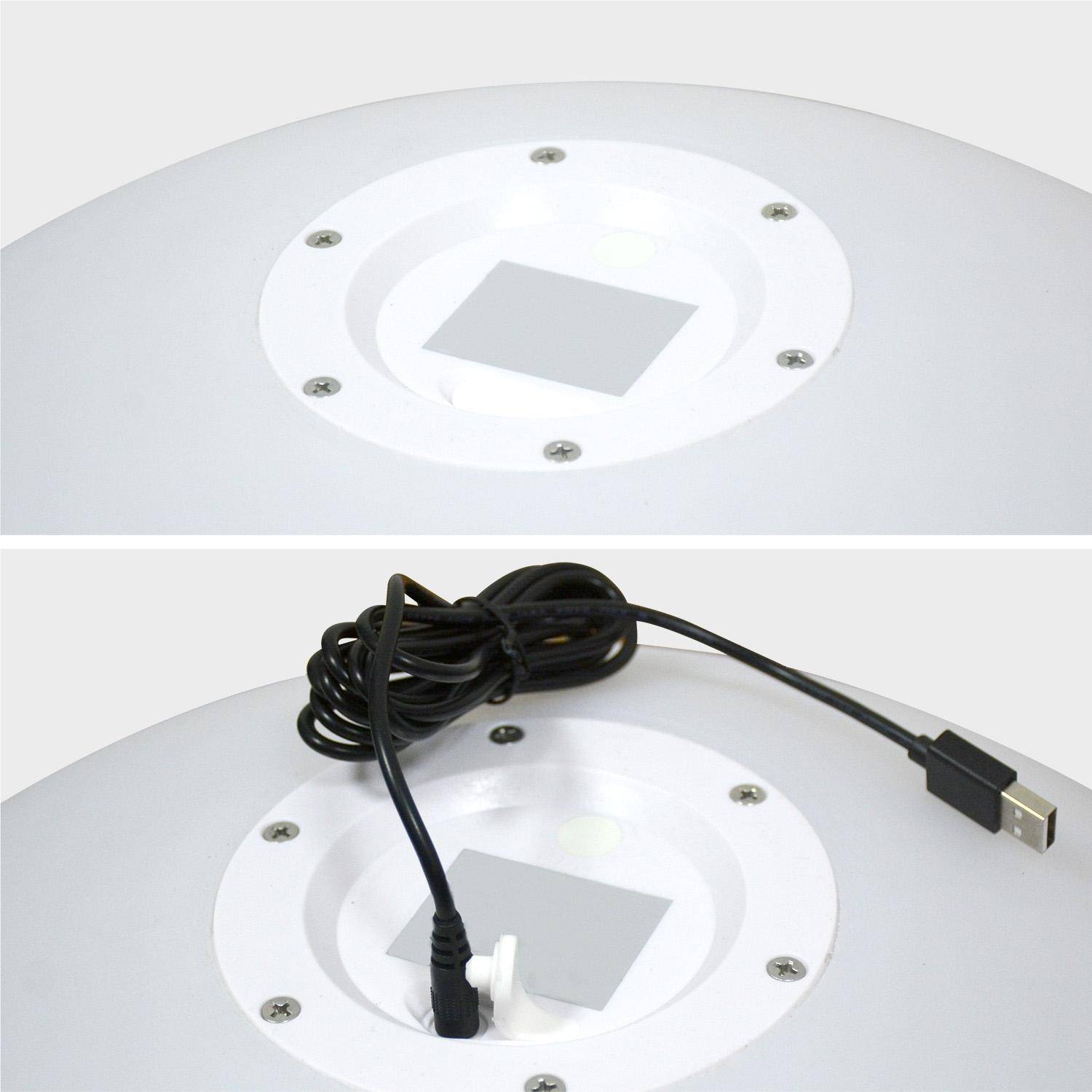 Wireless Outdoor LED Ball Light - 50cm, Wireless outdoor LED ball light 50 cm, White, 50x50x48 cm,sweeek,Photo5