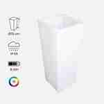Suporte para vasos de iluminação LED multicolor e recarregável, para exterior  - 16 cores  - Suporte para vasos 75 cm Photo1