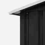 Caseta metálica de jardín - FERRAIN 5,39m² gris antracita - Cobertizo para herramientas con dos grandes puertas correderas, incluye kit de fijación al suelo, caseta de almacenamiento Photo7