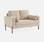 2-Sitzer-Sofa mit Cordbezug in beige  | sweeek