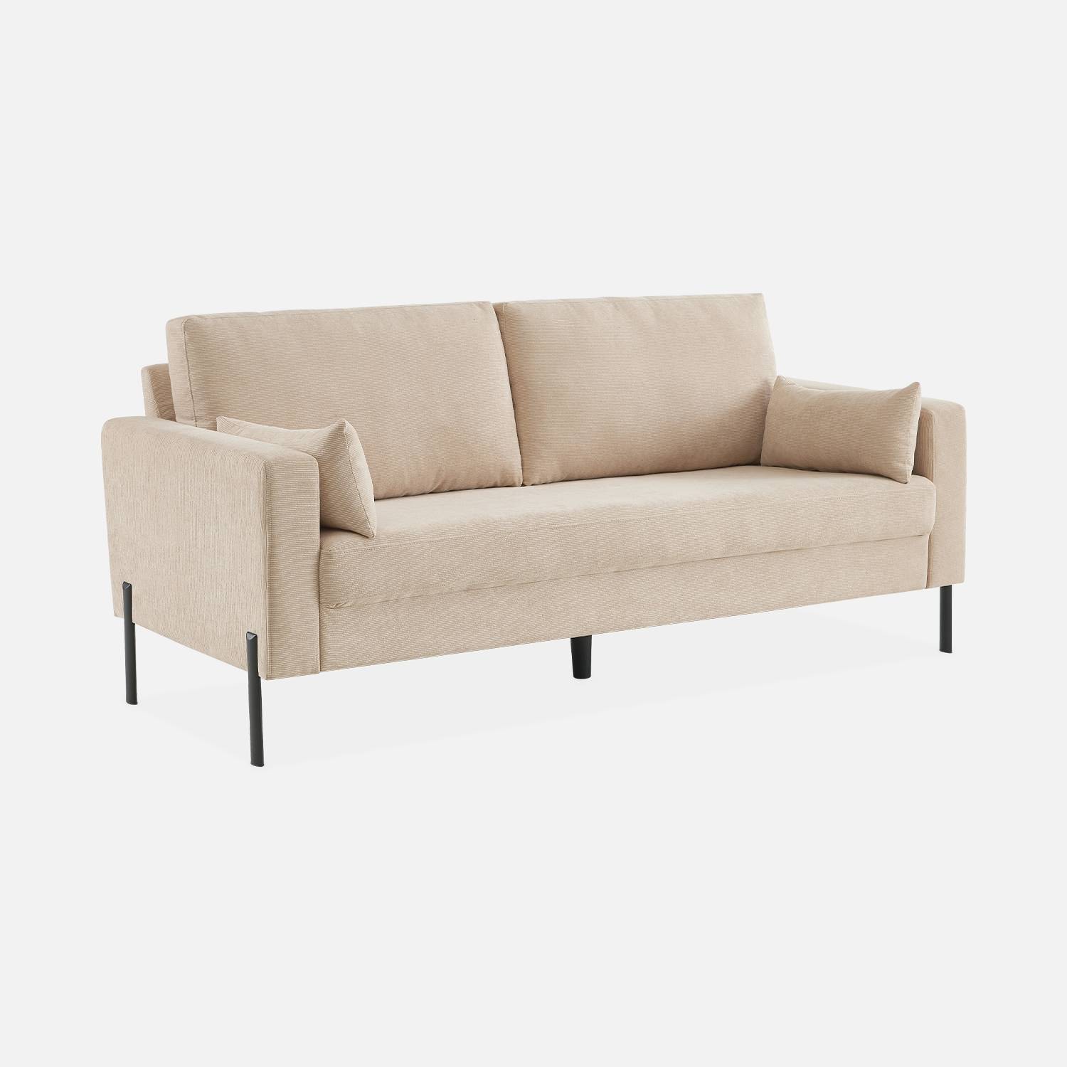 3-Sitzer-Sofa Cordbezug in beige